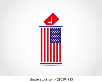 USA Ballot Box Poll Voting Election Parliament