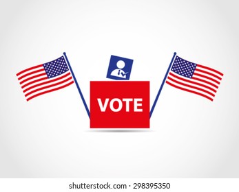 USA Ballot Box Poll Voting Election Leader President Candidate