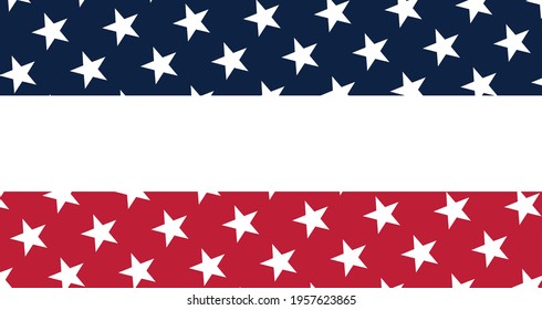 USA banner background with elements of the American flag.