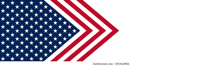 USA banner background with elements of the American flag.