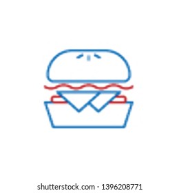 USA, beef icon. Element of USA culture icon. Thin line icon for website design and development, app development. Premium icon