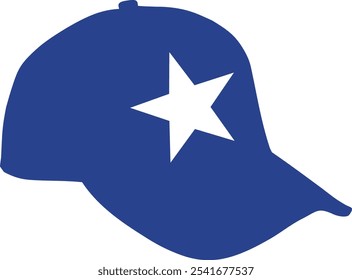 USA Gorra azul con icono de símbolo de estrella
