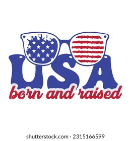 USA born and raised with sunglass