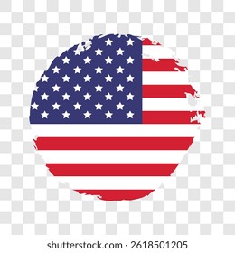 USA brush stroke flag vector illustration. Vector 