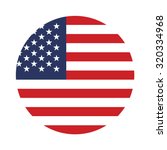 USA button flag
