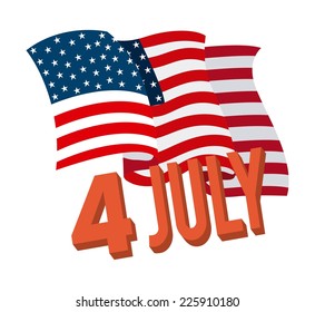 usa celebration graphic design , vector illustration