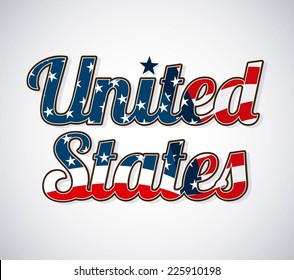 usa celebration graphic design , vector illustration