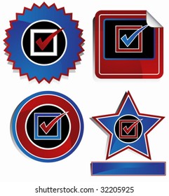 usa checklist sticker set