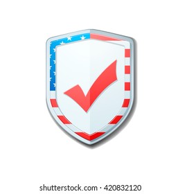 USA checkmark shield