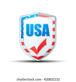 USA checkmark shield