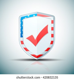 USA checkmark shield