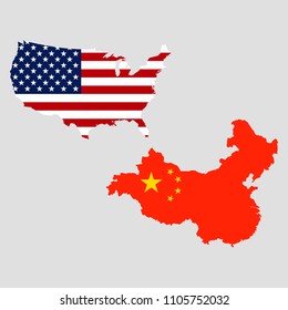 USA And China Maps