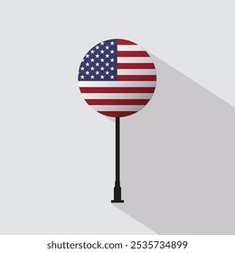 Vektorgrafik des US-amerikanischen Kreiszeichens