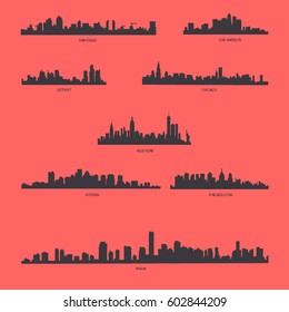 Usa City skyline vector
