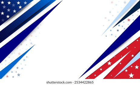 USA Color background concept for independence, veterans, labor, memorial day and events