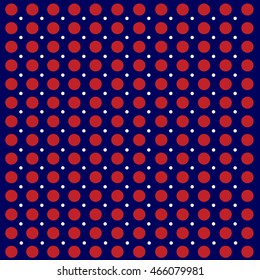 USA Color dotted seamless pattern