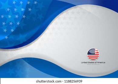 USA Color flag concept background for independence, veterans, labor, memorial day and other events, Vector illustration Design