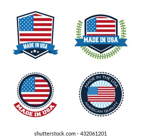 USA concept with icon design, vector illustration 10 eps graphic.