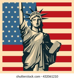 USA concept with icon design, vector illustration 10 eps graphic.