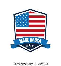 USA concept with icon design, vector illustration 10 eps graphic.