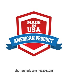 USA concept with icon design, vector illustration 10 eps graphic.