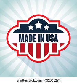USA concept with icon design, vector illustration 10 eps graphic.
