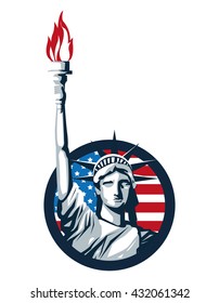 USA concept with icon design, vector illustration 10 eps graphic.