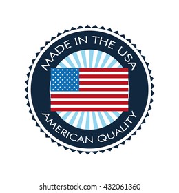 USA concept with icon design, vector illustration 10 eps graphic.