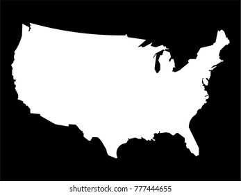 usa contour map