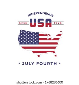 USA country independence day vector