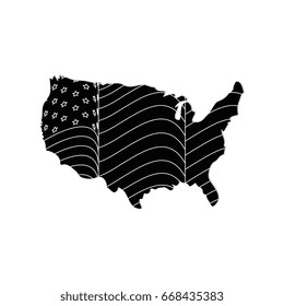 usa country map icon