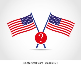 USA Crossed Flags Emblem Question