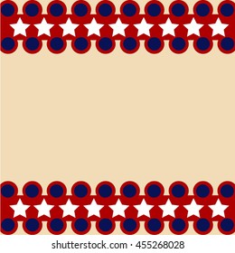 USA decorative borders, ornamental rules, dividers, vector