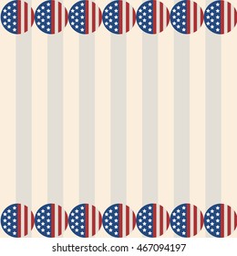 USA decorative borders, ornamental rules, dividers, vector