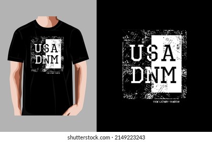 usa denim typography, t-shirt graphics, vectors