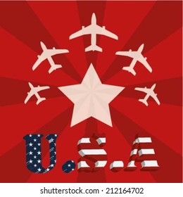 Usa Design Stock Vector (Royalty Free) 212164702 | Shutterstock