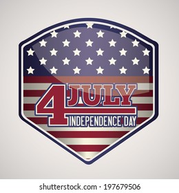 USA design over beige background, vector illustration