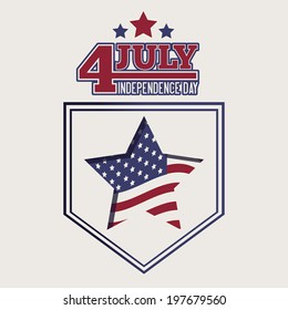 USA design over beige background, vector illustration