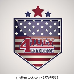 USA design over beige background, vector illustration