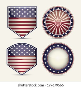 USA design over beige background, vector illustration