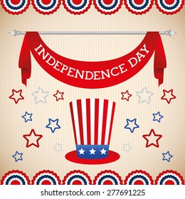 USA design over beige background, vector illustration.