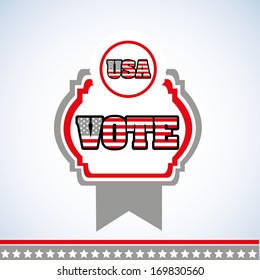 usa design over blue background vector illustration