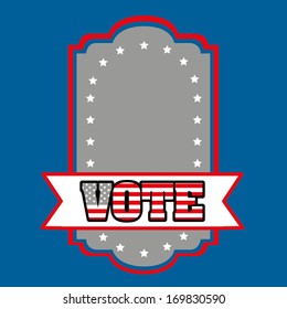 usa design over blue background vector illustration