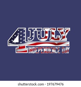 USA design over blue background, vector illustration