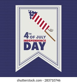 USA design over blue background, vector illustration