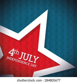 USA design over blue background, vector illustration.