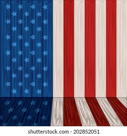 USA design over flag background, vector illustration