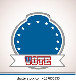 usa design over gray background vector illustration