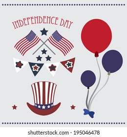 USA design over gray background, vector illustration