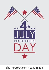 USA design over gray background, vector illustration
